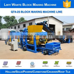QT4-25 Sand and Cement Brick Making Machine Hollow Block Machine for Sale thumbnail-1