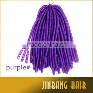 14'' 85g NINA Softex Dread Lock Braid Synthetic Jumbo Braids, Synthetic High Quality Softex Dread Braid Hair thumbnail-2