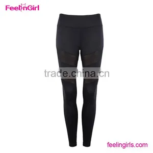 Black Calzas Deportivas Mujer Mesh With Pocket Sports Leggings Fitness thumbnail-4