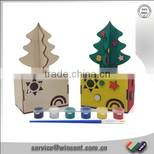 DIY Christmas Tree Treasure Chest Storage 3D Wooden Puzzle Box thumbnail-1