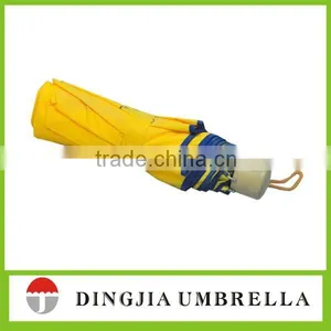 Customize Promotional Aluminum 3 Fold Bright Colored Rain Umbrella thumbnail-3