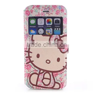 Stand Style Magnet Flip PU Leather Cartoon Paiting Pattern Soft Case For IPhone 6 6S 4.7Inch Wallet Cover for Iphone6 Phone Bags thumbnail-2