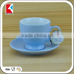 Wholesale Custom Logo Printing Chocolate Ceramic Cups 12pcs Tea Ceramic Cup and Saucer thumbnail-6