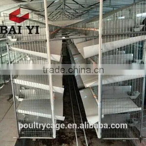 BAIYI Cheap 3 / 4 Tiers Cage For Commercial / Breeding Rabbit thumbnail-1