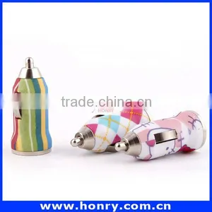 Unique Design Factory Top Quality Colorful Cellphone Single Port Car Charger thumbnail-1