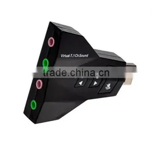 USB to 3D External Sound Card Audio Adapter Virtual 7.1 Channel CH Sound Mic Speaker Double Adaprter thumbnail-6