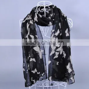 ButterFly Women Scarf Voile Scarves 180*90 Pashmina thumbnail-6