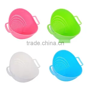 New Design Kitchen Washing Fruits and Vegetables Double Handle Rice Colander thumbnail-4