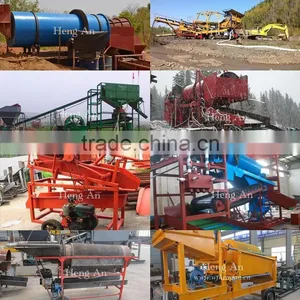 River Gold Mining Equipment / Gold Trommel Washing Plant / Gold Gravity Sorting Machines For Sale thumbnail-1