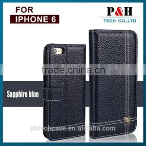 Factory Wholesale Direct Genuine Leather Case for Iphone 6 Leather Case for Iphone 6 Wallet Case thumbnail-5