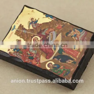 Orthodox Greek & Russian Small Wooden Icon thumbnail-4