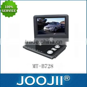 7" Portable DVDFull Functions:DVD,USB,Card Reader Screen Allows 270degrees of Rotation. thumbnail-1