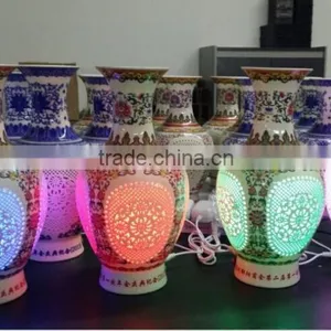 Elegant Chinese Feature Porcelain Vase Lamp Gift thumbnail-2