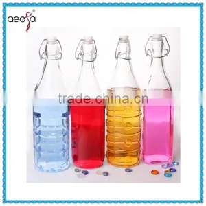 Swing Top Round Spray Color Wholesale Glass Juice Bottle thumbnail-1