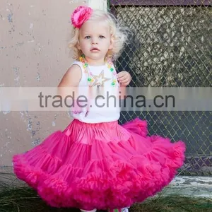 2015 Yiwu Factory Hot Sale Persnickety Girls Dancing Mini Skirts New Design Pettiskirt Baby Girl Ruffle Tutu Ballet Pettiskirt thumbnail-3