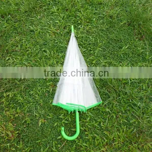 China Suppliers Produced Hot Sale Online Shop China Chinese Imports Wholsale Transparent Umbrella With Color Handle thumbnail-4