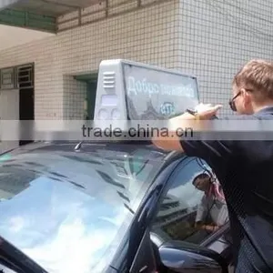 Double Sided Full Color Outdoor Taxi Top Advertising Moving Led Display Quality Choice thumbnail-2