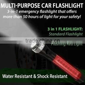 3 in 1 Magnetic Emergency Multi-purpose Car Flashlight thumbnail-1