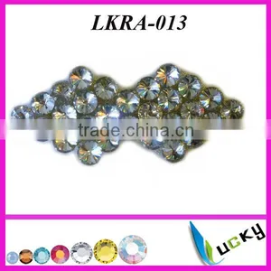 Hot Selling New Design LKRA-013 Crystal Strass Rhinestone Appliques for Wedding Dress thumbnail-1