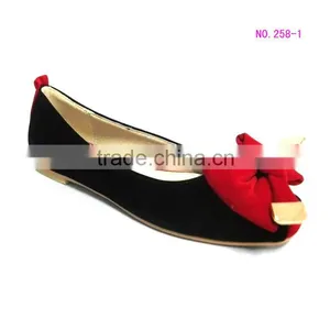Fashion Style Lady Flat Shoe With Flower Toe thumbnail-1