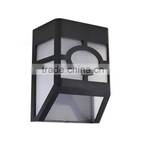 Black Abs Waterproof Solar Wall Lamp for Decoration Hotel or Garden thumbnail-2