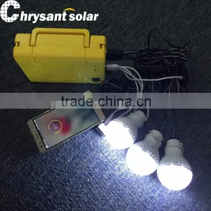 3W Portable Solar Lighting System Kit for Camping thumbnail-1