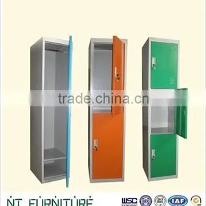 China Good Supplier 3 Doors Colorful Storage Steel Locker ,godrej Almirah Designs, thumbnail-1