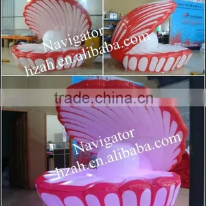 New Attrative Giant Inflatable Shell for Wedding Stage Decor thumbnail-1
