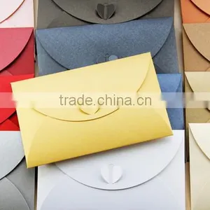 Black Yellow White Natural Texture Paper Folding Envelope of Invitation thumbnail-1