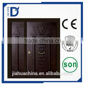Armored Burglar Proof Designs Carved Wood Design Panel Door Cedar Door With Certificate thumbnail-6
