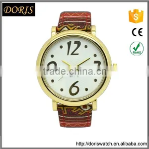 2016 Leather Band Japan Movement Wan Hand Watch thumbnail-5