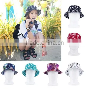 Unisex Fishing Bucket Cotton Hat Sun Boonie Summer Outdoor Cap Summer Hats thumbnail-1