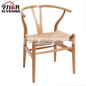 Natural Color Y-Chair High Quality Modern Dining Chair, Wishbone Y Chair by Hans J. Wegner thumbnail-1