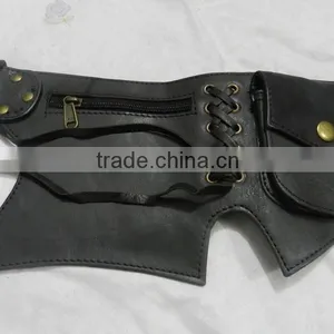 Travel Pocket Money Leather Belt Hip Waist Bag Belt thumbnail-3