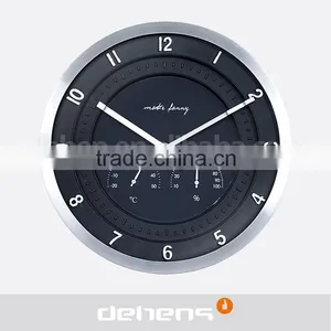 DEHENG Plastic Dial Wall Clock With Temperature Display thumbnail-1