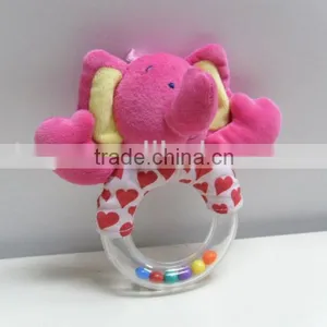 Plush Animal Elephant Baby Infant Rattle Toy thumbnail-1