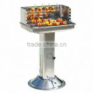 En Standard Round Stainless Steel Charcoal Bbq Grill With Adjustable Height thumbnail-2