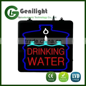 Flashing Lighted Augu Pura Drinking Water Customized Led Neon Sign thumbnail-2