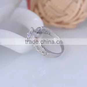 925 Sterling Silver Bat Shaped Hollow Out Silver Ring for Women With Paving Zircon thumbnail-2