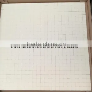 Alumina Ceramic Mat, Square, Hexagonal Ceramic Element With Net Backing thumbnail-2