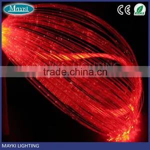 Transparent PVC Protection 3*1.0mm Fluorescent Fiber Optic Cable for Fiber Lamp Using thumbnail-1