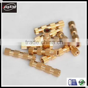 M3X22 Long Straight Brass Knurled Threaded Inserts Nut thumbnail-5