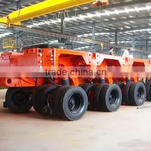 Heavy Duty Multi-axle Hydraulic Modular Truck Trailer for Heavy Equipment Transport thumbnail-4