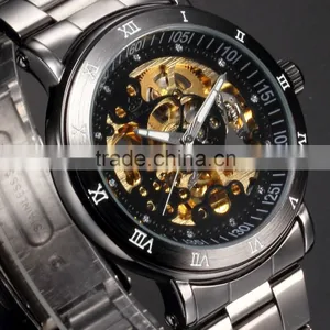 Luxury Full Steel Analog Auto Mechanical Wristwatch Men Automatic Watch thumbnail-5