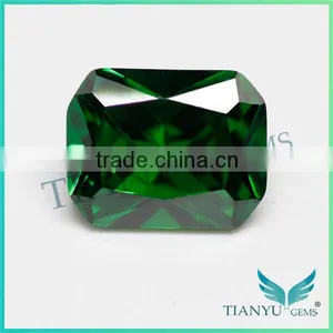 Free Sample Hot Sale Gemstone Wholesale Octagon Cut Cubic Zirconia,Synthetic Emerald Green Gemstone thumbnail-2