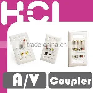 Multiple A/V Modules Outlets Gang Frame thumbnail-1
