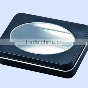 High Quality Black With Pvc Window USB Tin Box thumbnail-1