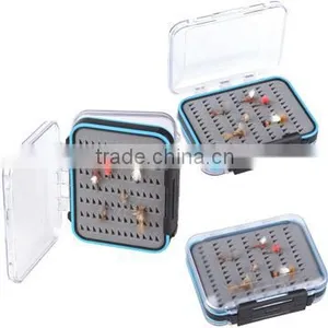 Fly Fishing Colorful Clear Plastic Waterproof Fly Box thumbnail-1