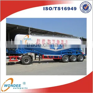 3 Axle Bulk Powder Tank Semi Trailers,Bulk Cement Tanker Semi Trailer thumbnail-1