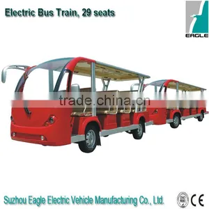 Electric Shuttle Bus With Trailer, 29 Persons, CE Approved thumbnail-1